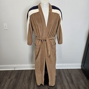 Vintage 80s Charles Rabin Full length Robe unisex Long sleeve one size